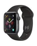 Apple Watch Series 4 (GPS , 40MM) - Space Black Aluminum Case with Black Sport Band (Renewed)