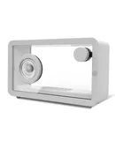 DK-M8 Creative Bluetooth wireless speaker, color RGB lights, clear glass, portable outdoor subwoofer, hi-fi stereo, New-White