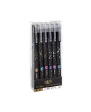 12pcs Constellation Erasable Gel Pens 0.5mm Black Ink Pen Smooth Writing for Student Note Taking Office School Stationary Supplies