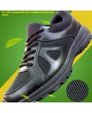 Crew Shoes Men's Freestyle II Non-Slip Work Shoes - Work and Safety Shoes, Food Service Work Sneakers, Men's Lace Up Breathable Work Shoes