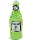 Happy Hour Crusherz Zippy Paws Dog Toy for Large and Small Dogs, Crinkle Dog Toy with No Stuffing, Squeaky Dog Toy Pack of 1, St. Patrick's Green Beer