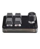 Wired customizable keypad, mini shortcuts gaming gaming assist office document four keys one knob