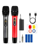 UHF Wireless Microphone 210FT Max Range Karaoke DynamicMicrofono Inalambrico Cardioid