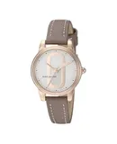 Reloj Marc Jacobs Mujer | Coleccion Classic | Modelo MJ1581 | Caja Redonda | Ø 28mm Acero inoxidable | Cierre Hebilla | Movimiento Cuarzo | Dial Blanco | Cristal Mineral | Correa Cuero Cafe | 50m / 5 ATM | Línea Clásico