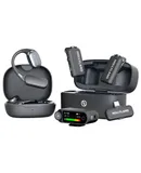 Hollyland LARK MAX 2 ULTIMATE COMBO 2-Person Wireless Lavalier Microphone System for Cameras and Mobile Devices (Space Gray)