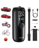Tire Inflator Portable Air Compressor, for car tires, a bike pump, a motorcycle pump and even can pump scooter tires and sport balls