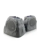 iHome Rechargeable Bluetooth Outdoor Solar Rock Speakers with TWS Linking