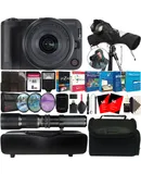 Canon EOS R50 V Mirrorless Camera + RF-S 14-30mm f/4-6.3 IS STM PZ Lens + 500mm f/8.0 Telephoto Lens + Adapter + 2X Converter + Filter Kit + 8GB SDHC Card + Software + Case + Case for 500mm Lens + CardHolder + Reader + Rain Cover + flash + CapHolder + Cle