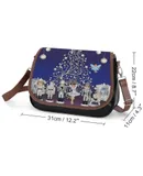 Nutcracker Christmas Special Vintage Crossbody Bag for Women Medium Leather Hobo Bags Shoulder Bag Classic City Leather Satchels