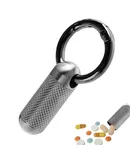 Travel Titanium Pill Container Survival Pill Box for Outdoor
