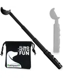 Kompact9 | Retractable Pocket-Sized Dog Ball Launcher, Eco-Friendly & Portable Dog Fetch Toy, Made from Recycled Plastic, UK Designed, Fits Standard Tennis Balls–Perfect Dog Exercise Equipment | Black