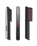 Hair Straightening Comb, Curly Straight Dual Purpose Hair Straightener Curling Hair, 2-in-1 Multi-Functional Hair Straightener