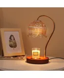 GEEZO Fragrance Candle Warmer Lamp，Electric Candle Warmer with Timer & Dimmer，Mom Christmas Birthday Gifts for Women, House Warming Gifts New Home Bedroom Decor,gold01