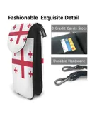 Flag Of Georgia Official Pu Leather Crossbody Phone Bag Card Slots Flip Phone Purse With Adjustable Strap 7.6x4.9inch
