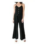 Andree By Unit Dressed For The Night Jumpsuit In Black