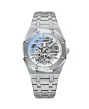 Mechanical Watches Automatic Mens Watches Top Brand Mechanical Tourbillon Wrist Watch Waterproof Business Stainless Steel Sport Mens Watches