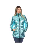 Women's Metallic Puffer Coat