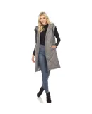 Women's Diamond Quilted Hooded Puffer Vest