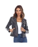 Women's PU Faux Leather Jacket