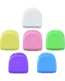 Pack Of 6 Braces Box Braces Box Denture Box Retainer Case Orthodontic Dental Giftcolour Random,8*8*2.8cm