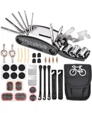 Bike Repair Tool Kits - Bicycle Repair Bag & 120 PSI Bike Pump or Saddle Bag Set, with 16 in 1 Bicycle Multitool, Bike Tire Levers Wrench, Portable Patches Fixes - Practical Cycling Accessories
