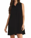 Z Supply New Light Gauze Mini Dress In Black