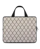 Flat Outline Moroccan Pattern Laptop Bag Women Man 10 12 13 15 17 Inch Office Notebook Travel Computer Handbag Waterproof Bag Notebook Cover