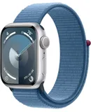 Apple Watch Series 9 GPS 45mm Silver Aluminum Case with Winter Blue Sport Loop