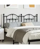 Metal Headboard Black 53.1