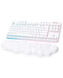 Logitech - G715 Aurora Collection TKL Wireless Mechanical Clicky Switch Gaming Keyboard for PC/Mac with Palm Rest Included - White Mist-920-010656