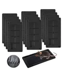 24 Pack Glue Traps for Rats and Snakes, Larger and Heavy Duty Baited Sticky Traps with Non Toxic Glue, Exterminator Plastic Mouse Indoor Trap, Ready to Use, Safe to Children and Pets (Black)