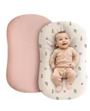 Organic Lounger Cover 2 Pack Organic Cotton Baby Pillow Lounger Cover for Newborn Soft and Breathable Infant Pillow Lounger Cover Covers Only