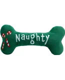 for Dogs Power Plush | Naughty Nice Bone (Large) | Double Sided Christmas Funny Dog Toy | Dog Toy with Squeaker | Dog Gift | Fun, Durable, and Safe | Squeaky Dog Toy