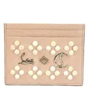 Christian Louboutin Kios Loubisky Spike Pink Leather Card Holder