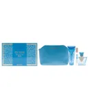 Guess Seductive Blue by Guess for Women - 4 Pc Gift Set 2.5oz EDT Spray, 3.4oz Body Lotion, 0.5oz EDT Spray, Pouch