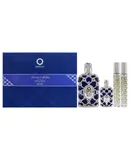 Royal Bleu by Orientica for Unisex - 4 Pc Gift Set 2.7oz EDP Spray, 2 x 10ml EDP Spray, 7.5ml EDP Splash