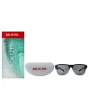 Solize Sweet Summertime - Black and Light Blue to Blue by DelSol for Unisex - 1 Pc Sunglasses