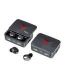 TWS M90pro Wireless earbuds bluetooth headphones with microphone noise cancelling Waterproof in ear bluetooth earbuds Sliding cover charging compartment Fingerprint touch LED display Compatible computer phone