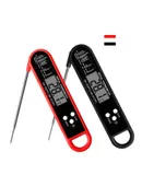 Folding food thermometer Barbecue Meat kitchen thermometer Baked milk water thermometer-black