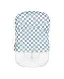 Baby Lounger Cover for Boys and Girls, Removable Cover Ultra Soft Comfortable Lounger Slipcover, Blue Checkerboard (Lounger not Included)