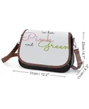 A Beautiful Queen in Her Pink And Green Vintage Crossbody Bag for Women Medium Leather Hobo Bags Shoulder Bag Classic City Leather Satchels