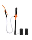 Portable Fuel Transfer Pump Battery Powered - gas pump for Gas, Fuel, Diesel, Water Transfer - 2.6 GPM Multi-Use Siphon Fuel Transfer Pump-Orange