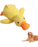 Quack-Quack Duck Dog Toy 2024, Upgraded Durable Dog Calming Duck Dog Toy, Dog Toys for Aggressive Chewers, Yellow Stuffed Duck Dog Toys Puppy Toys (Yellow, Small)
