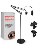Pyle Microphone Boom Stand - Adjustable Floor