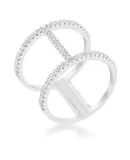 Christina 0.3ct CZ Open Contemporary Wide Ring