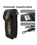 Freemason Prince Hall Affiliated Square & Compass Masonic Prince Hall Pu Leather Crossbody Phone Bag Card Slots Flip Phone Purse With Adjustable Strap 7.6x4.9inch