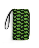 Saint Patrick Clover Wallet for Womens PU Leather Zip Around Wallers Clutch Wristlet Travel Long Purse
