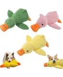 Quacker Calming Duck Toy, Calming Duck for Dogs, Indestructible Dog Toys, The Mellow Dog Calming Duck, Dogs' Emotional Support Duck, Yellow Stuffed Duck Dog Chew (3Pcs)