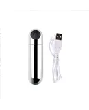 Mini Vibrator Made of Body-Safe Silicone, Fully Waterproof, USB Rechargeable - Personal Massager with 10 Vibration Settings