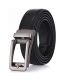 Gallery Seven Men's Classic Keen Design Leather Ratchet  Belt-Rich Mahogany-Adjustable from 48